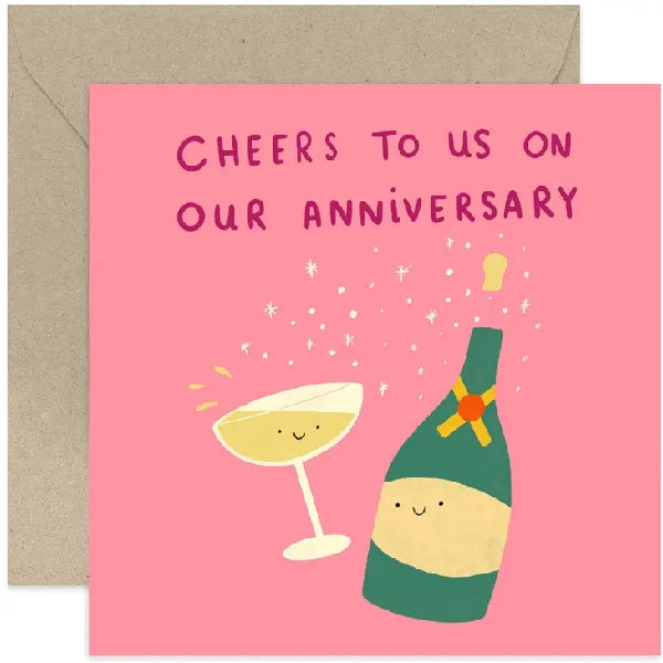 Cheers To Us Anniversary Card
