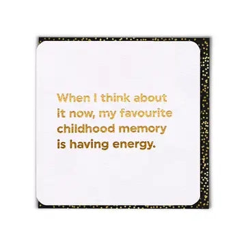 Childhood Memory Blank Humour Card