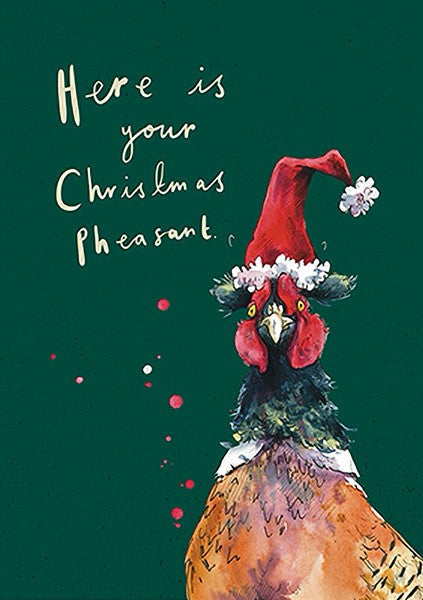 Christmas Pheasant Christmas Card