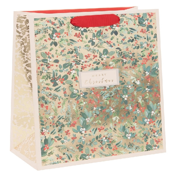 Shopper Size Golden Vine Holiday Gift Bag