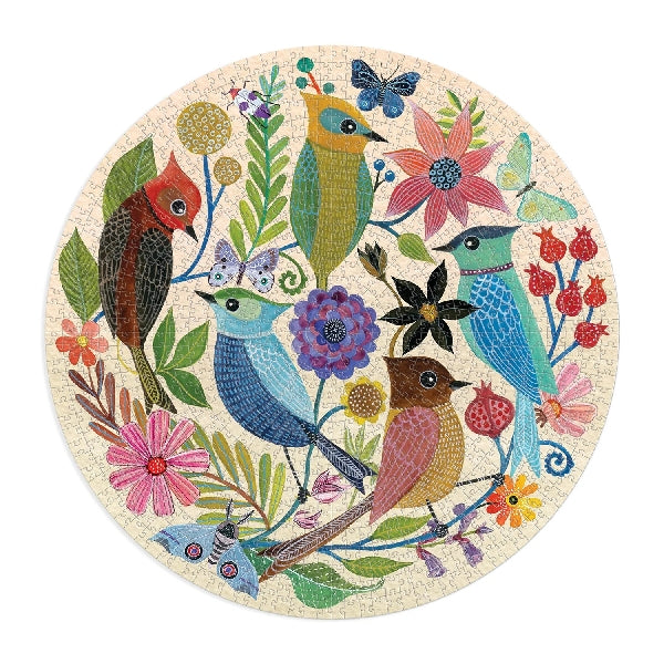 Galison 1000 Piece Puzzle | Circle Of Avian Friends