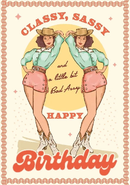 Classy & Sassy Birthday Card