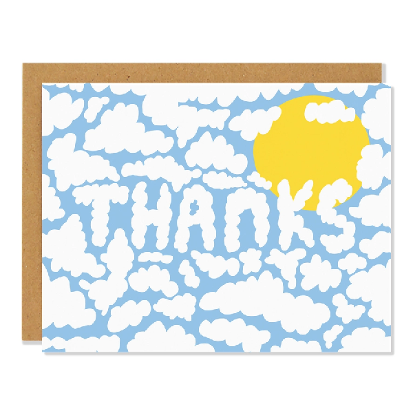 Cloudy Sky Thank You Card