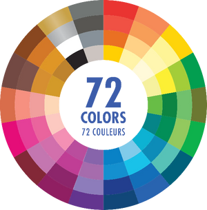 72 Vivid Colours Colouring Pencil Set