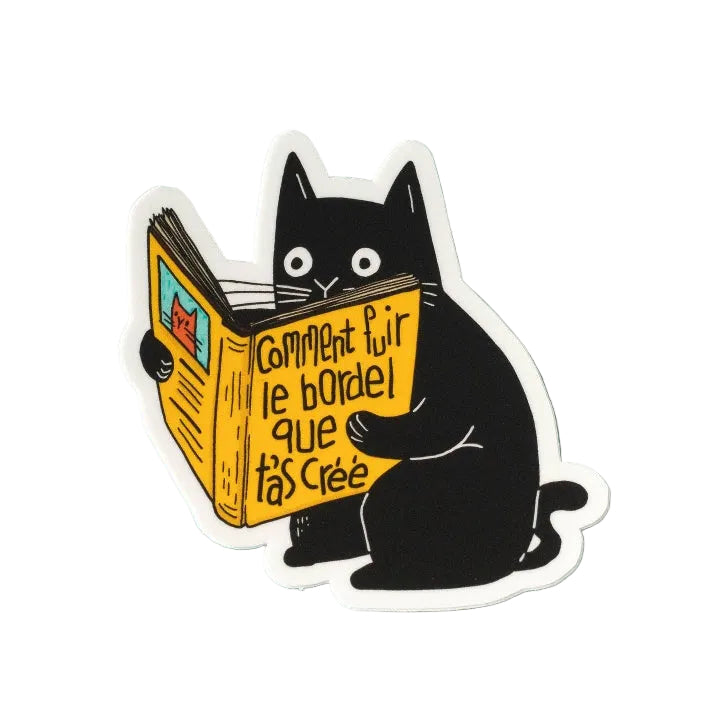 Comment Fuir Le Bordel Vinyl Sticker