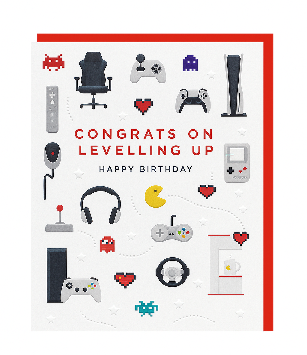 Computer Games Birthday Card