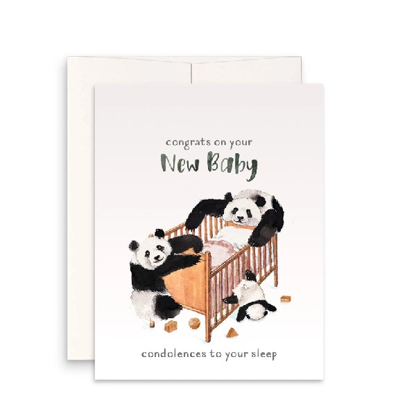 Condolences To Sleep New Baby Card