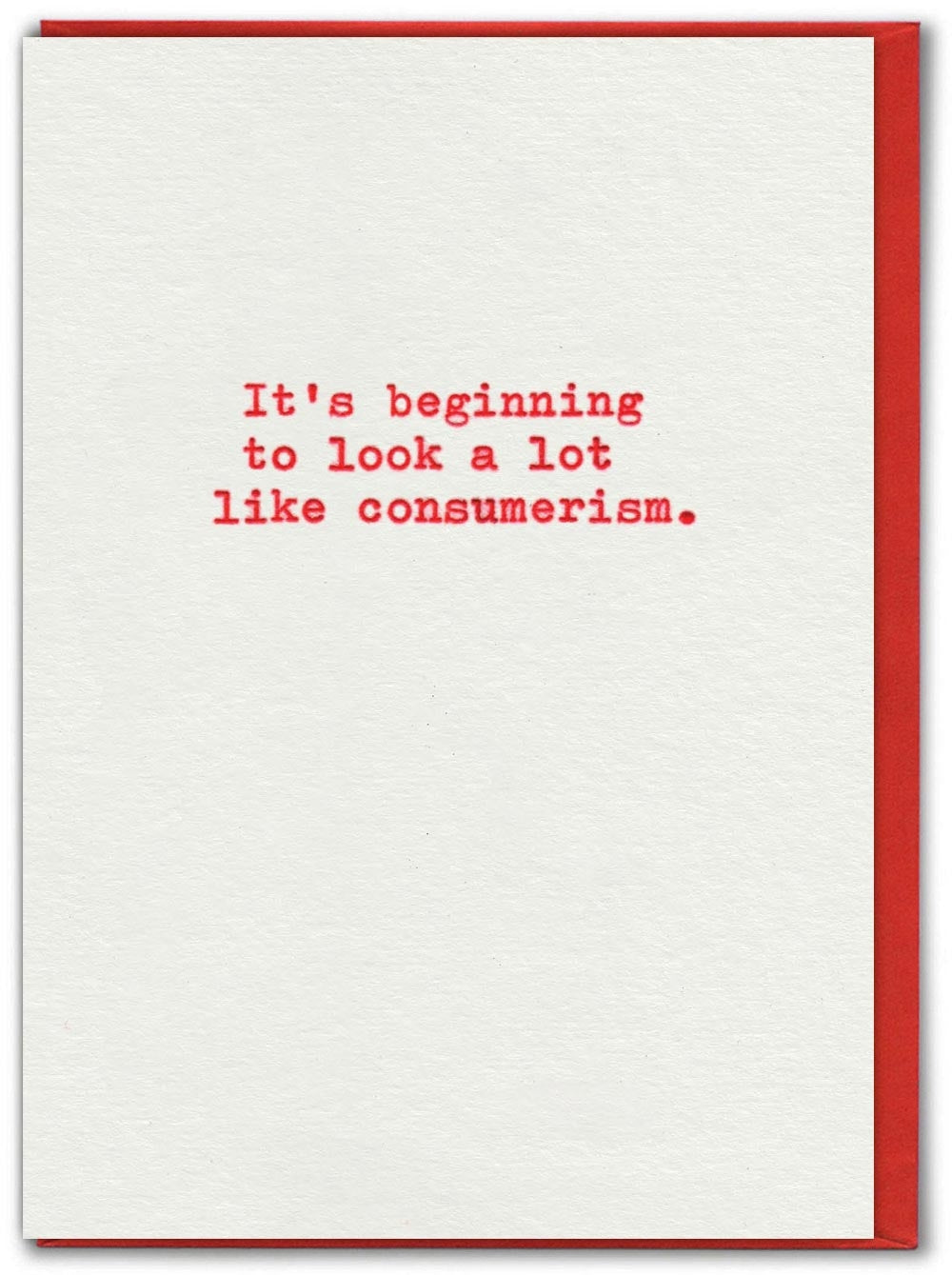 Consumerism Holiday Card