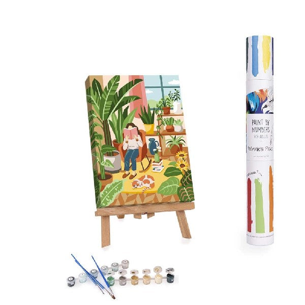 Cozy Reading DIY Paint By Numbers Kit