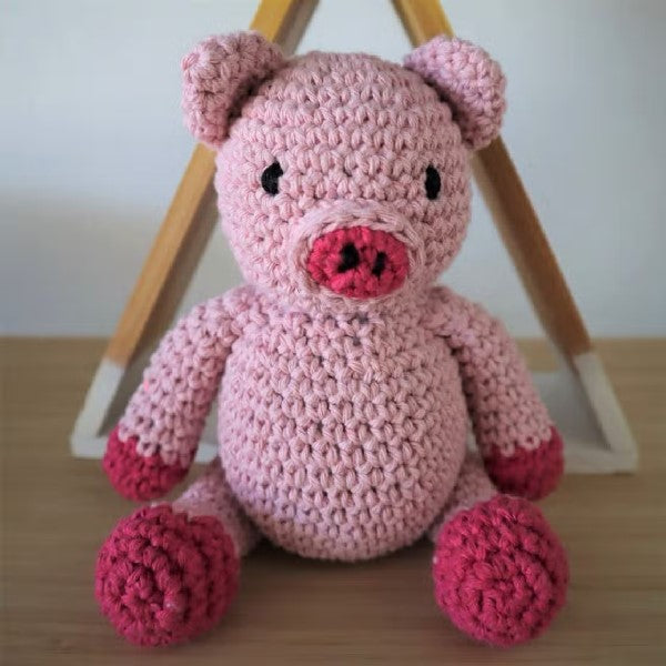 DIY Crochet Kit | Piglet Maggie
