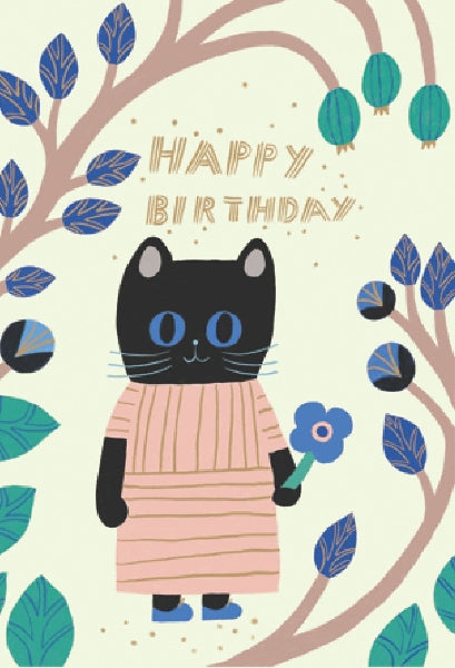 Cute Cat Birthday Card