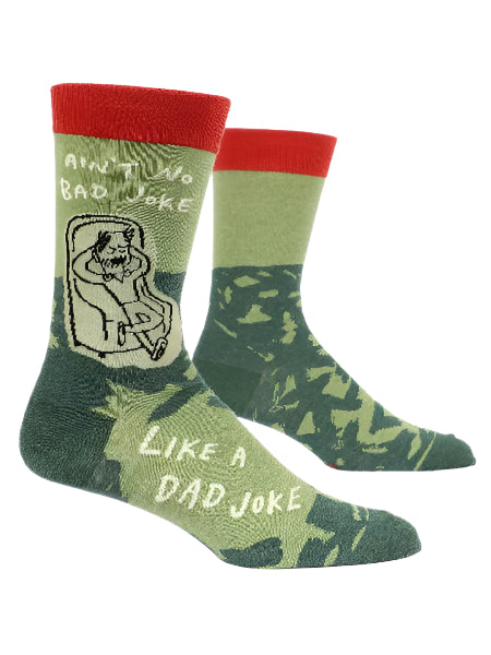 Blue Q Men's Crew Socks | Ain't No Bad Joke Like A Dad Joke
