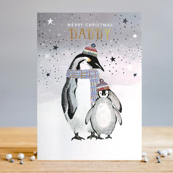 Daddy Penguins Christmas Card