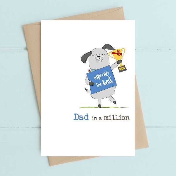 Dad In A Million Father's Day Card