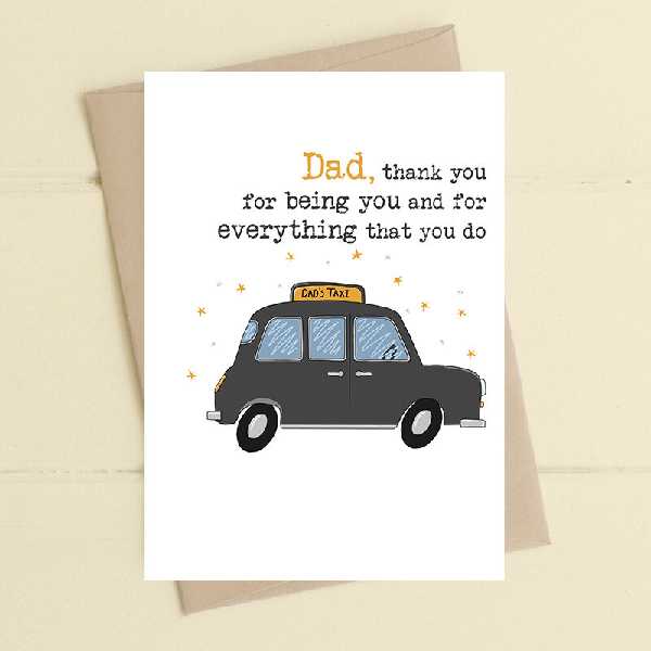 Dad's Taxi Father's Day Card