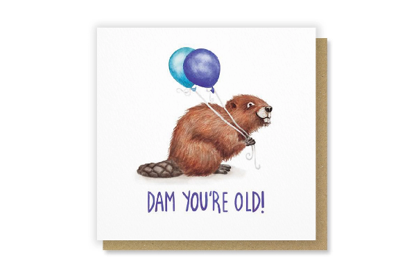 Dam You're Old Birthday Card