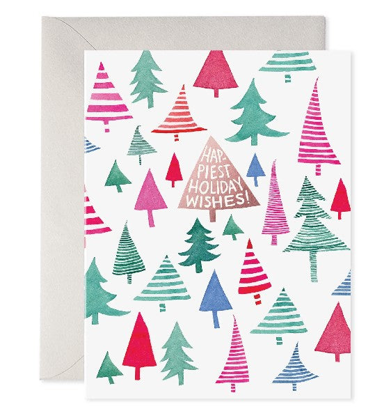 Dancing Trees Christmas Card