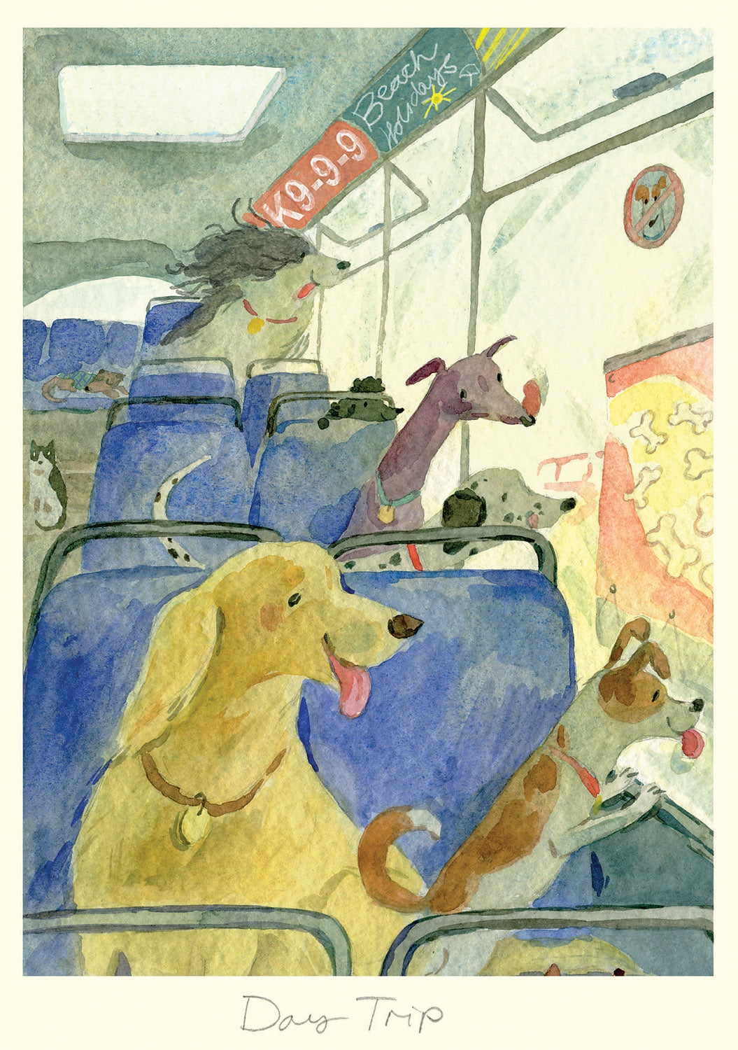 Day Trip Blank Art Card