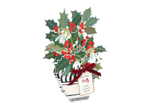 December Birth Flower Pop-Up Card