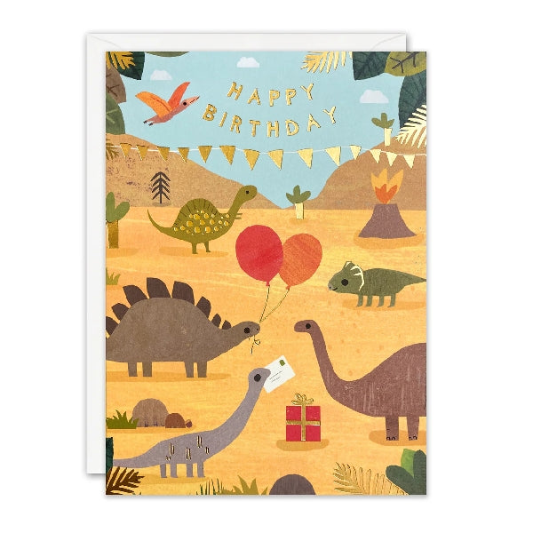 Dinosaurs Birthday Card