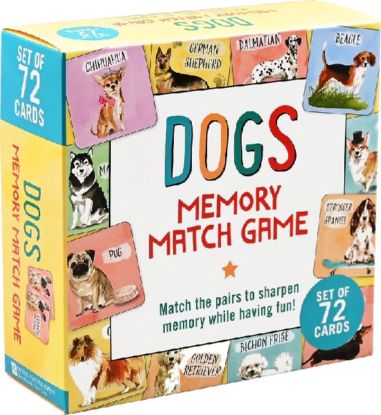 Dogs Memory Match Game | Peter Pauper Press | The Gifted Type