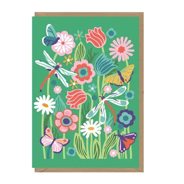 Dragonflies Blank Art Card