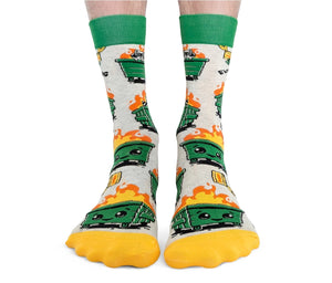 Dumpster Fire Men's Socks