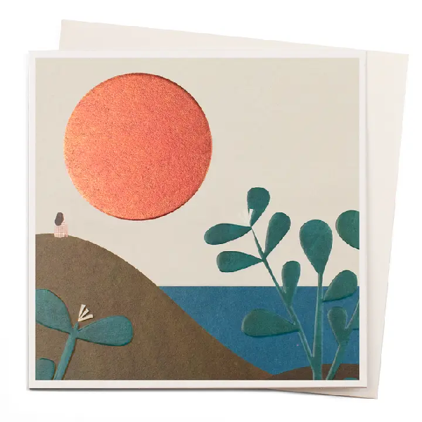 Dune Sunset Blank Art Card