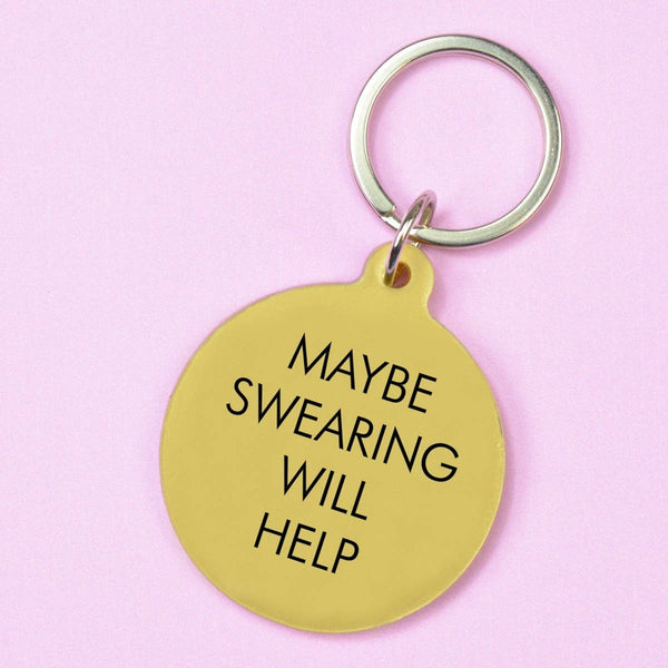 Swearing Keychain | Flamingo Candles | The Gifted Type