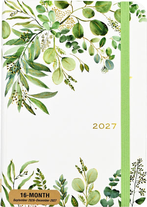 2027 Peter Pauper 16-month Agenda | Eucalyptus