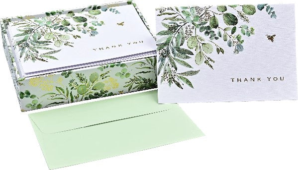 Eucalyptus Boxed Thank You Notecards