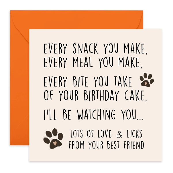 I'll Be Watching You Birthday Card