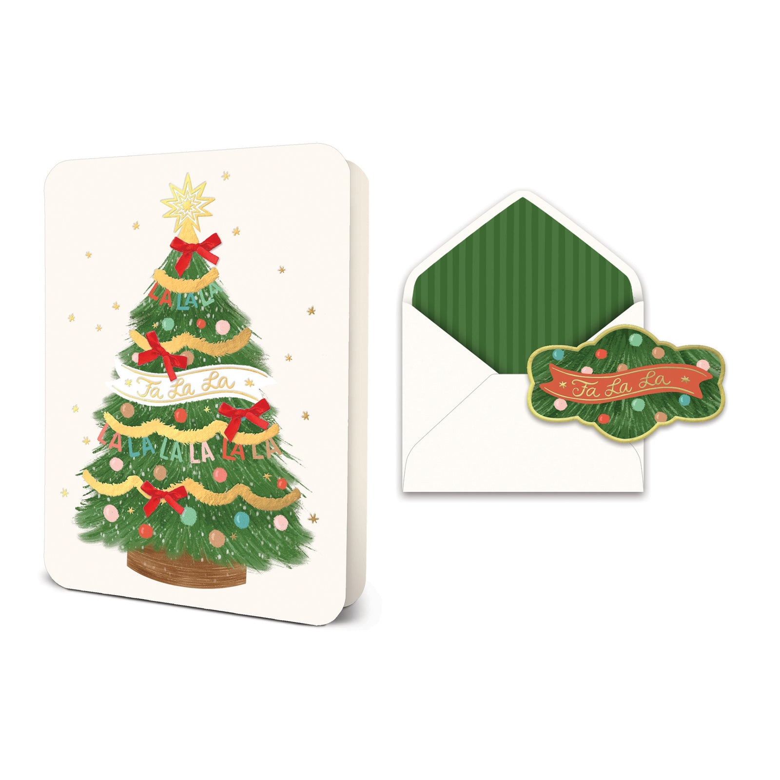 Fa La La Cheer Christmas Card