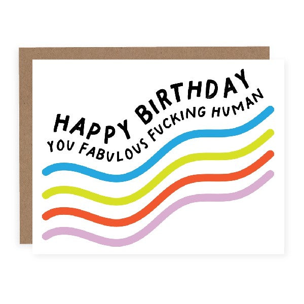 Fabulous Human Birthday Card