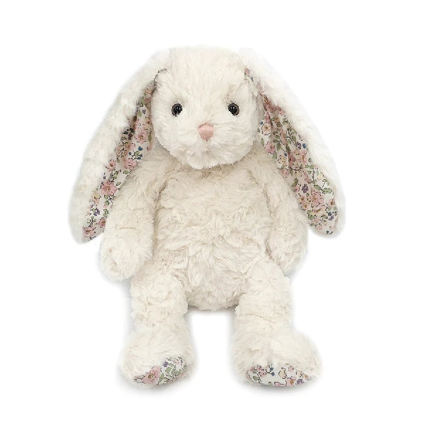 Mon Ami Faith Cream Floral Bunny Plush