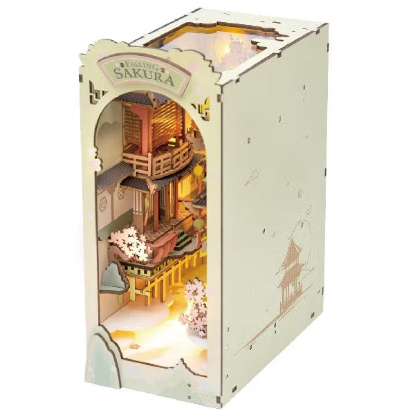 DIY Miniature Book Nook Kit | Falling Sakura
