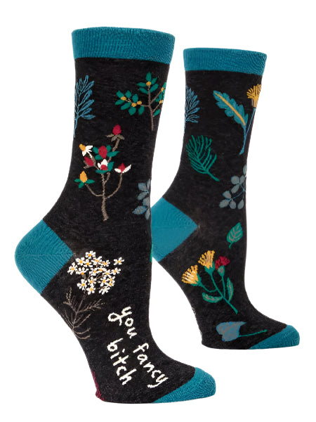 Blue Q Women's Crew Socks | You Fancy Bitch
