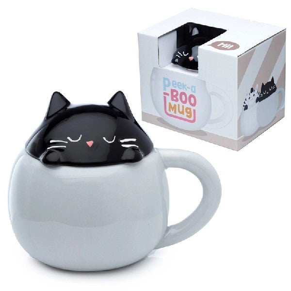 Cat Peeping Lidded Mug