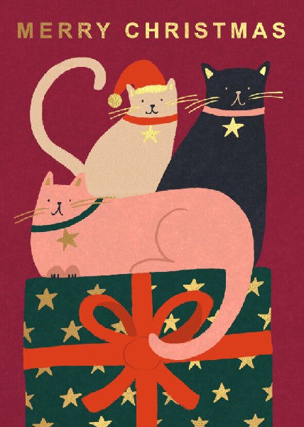 Festive Cats Christmas Card