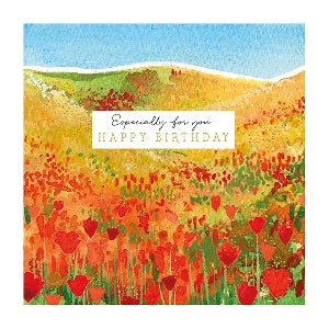 Field Of Flowers Birthday Card