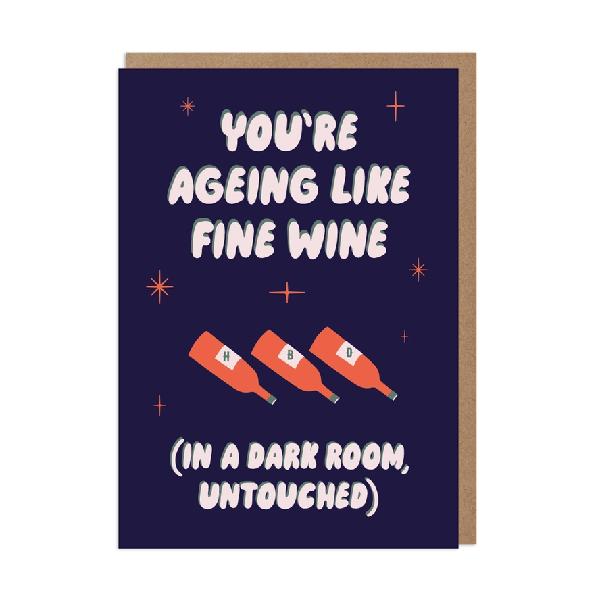 Fine Wine Birthday Card