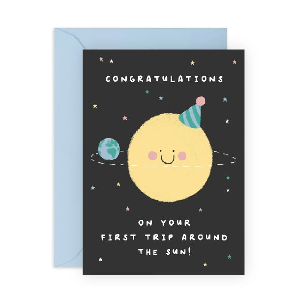 First Trip Around The Sun Birthday Card