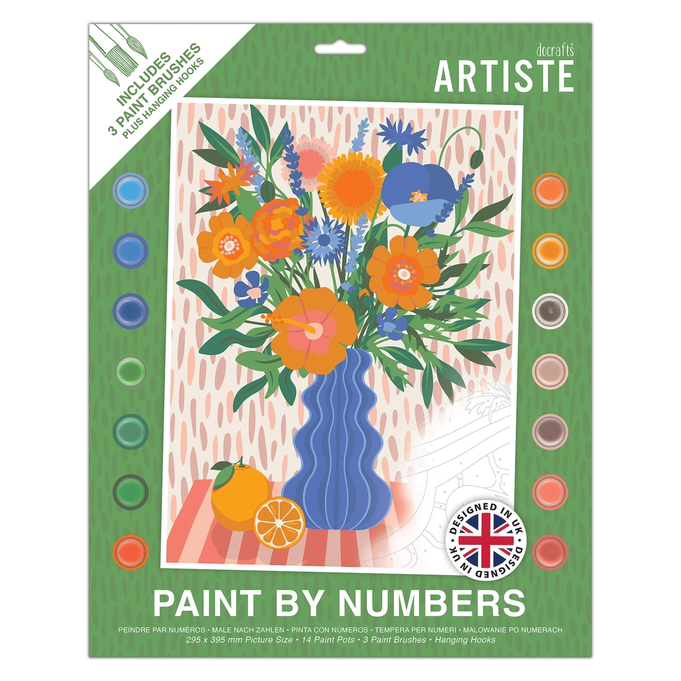 Floral Still Life Paint By Numbers Kit