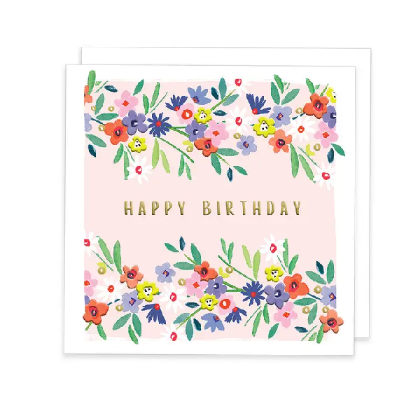 Ditsy Floral Birthday Card