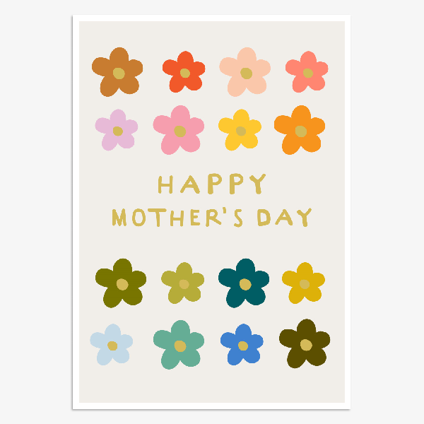 Flower Power Mother's Day Card