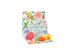 Floral Thank You Pop-Up Enclosure Card