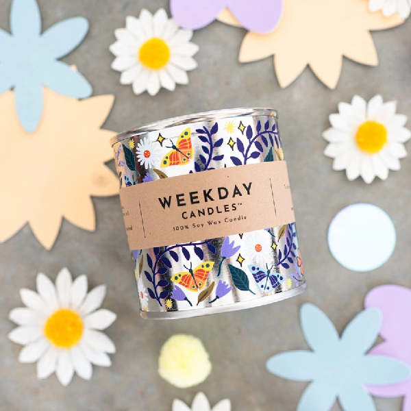 Weekday Candles Pain Tin Candle | Flowerchild