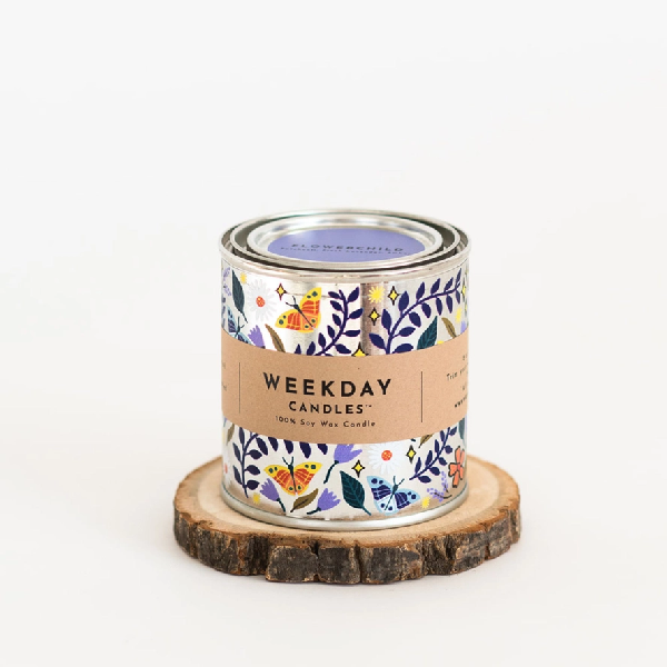 Weekday Candles Pain Tin Candle | Flowerchild