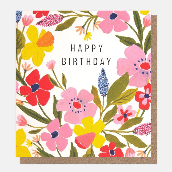 Flowers Birthday Card