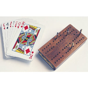 Folding Wooden Cribbage Game